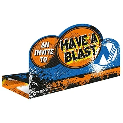 Afbeelding van NERF Invites &amp; Envelopes