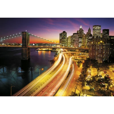Afbeelding van Komar Fotobehang New York Lights 368x254 cm (breedte x hoogte), inclusief pasta (set)