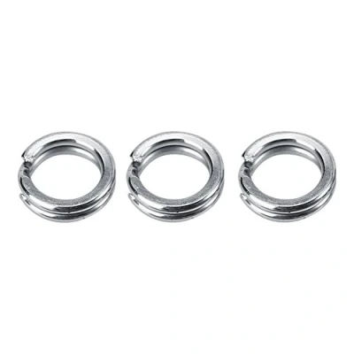 Afbeelding van VGEBY 50 stks/100 stks Split Ringen, RVS Visgerei Aas Dubbele Cirkel Ring Connector (9 # stuks)