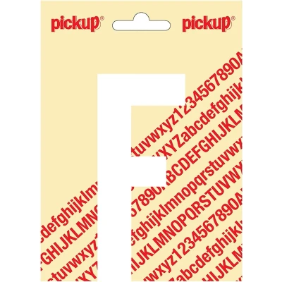 Afbeelding van Plakletter Nobel Sticker witte letter F Den Haag Pickup