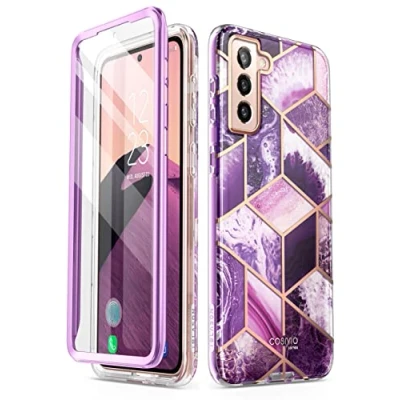 Afbeelding van Cosmo 360 hoesje met screenprotector Geschikt Voor Samsung S22 Ameth