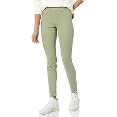 Afbeelding van Amazon Essentials Stretch Pull On Jeggings voor dames (verkrijgbaar in grote maten), licht saliegroen, 20 kort