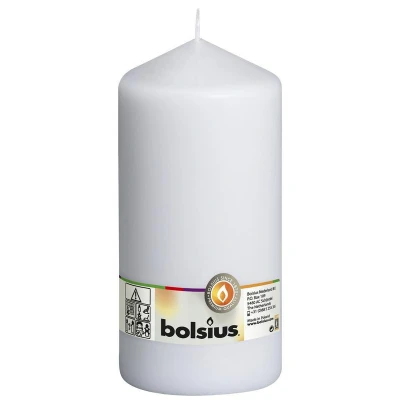 Afbeelding van Bolsius Stompkaars 250/98 wit 1 stuks
