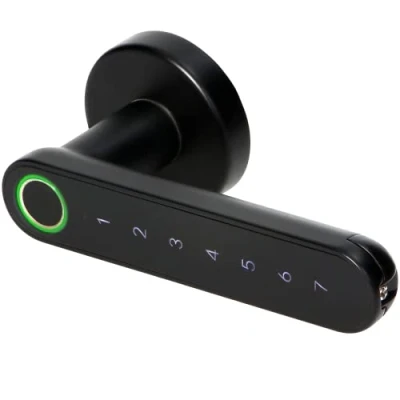 Afbeelding van Slimme handgreep, zwart met aanraaktoetsenbord en vingerafdruklezer, Bluetooth 4.0