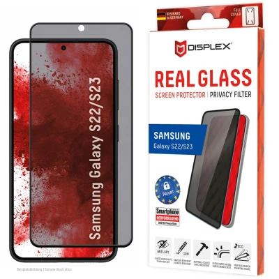 Afbeelding van Screenprotector Samsung Galaxy S23: Displex Real Privacy Glass FC