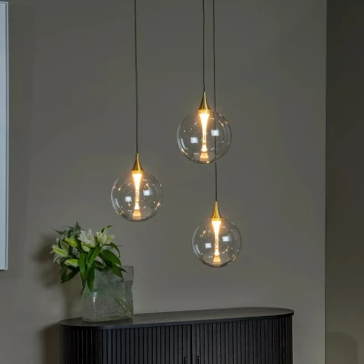 Afbeelding van Lucide GISELA Hanglamp Ø 36 cm LED Dimb. 3x3,6W 2700K Transparant