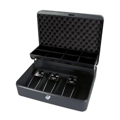 Afbeelding van Cathedral Products &quot;The Ultimate Cash Box&quot; met Foam Voering en Cantilever Coin Tray Zwart