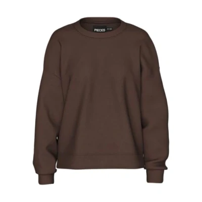 Afbeelding van Pieces Pcchilli Loose Sweater, Dames, Maat: Medium, Hot fudge