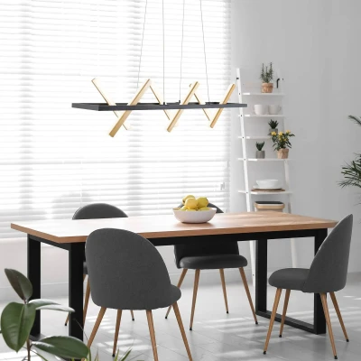 Afbeelding van näve Led hanglamp Cadice Efficiëntieklasse: G, kleur: goud, zwart, lichtkleur: warmwit (1 stuk)