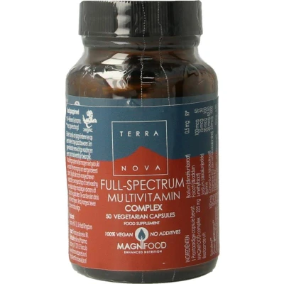 Afbeelding van Terranova Full spectrum multivitamin complex 50 Vegetarische capsules