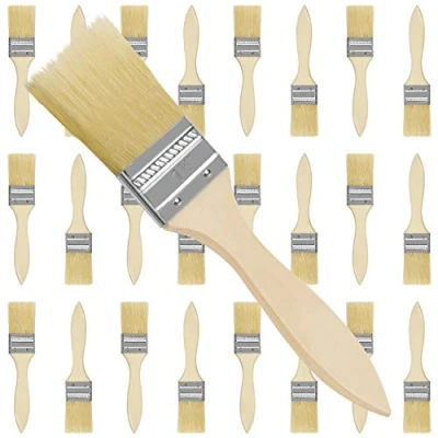 Afbeelding van Kurtzy 24 Pak Verfkwasten Kwastkop 38,1mm &amp; Totale Kwast Maat 17,5cm Geschikt Vieze Klusjes die Chip Painting, Siliconen, Gesso, Stainen, Vernissen en Lijmen Bevatten