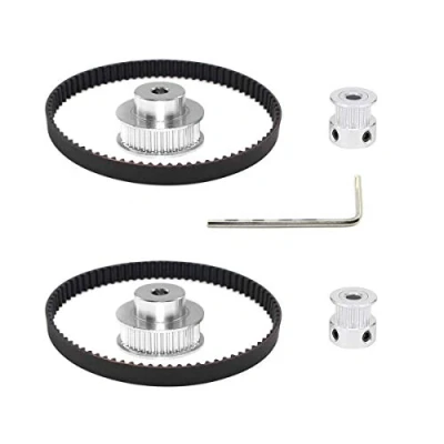 Afbeelding van Befenybay 2 Kit 2GT Synchrone Wiel Aluminium Distributietrol met stks Lengte 200mm Breedte 6mm Riem (20 48T 5B 6)