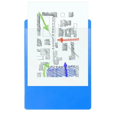 Afbeelding van Exacompta Art. 19292E Klembord met kunststof vak aan de achterkant Wandophangsysteem Afmetingen: 23 cm x 32 voor A4 documenten Kleur: blauw