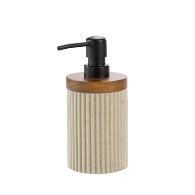 Afbeelding van Gestreepte zeepdispenser NIAGARA, 8 x 17 cm