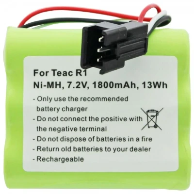 Afbeelding van Teac R1 batterij BP R1EU als vervangende van AccuCell, 7,2 volt met 1800mAh