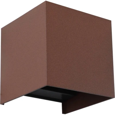 Afbeelding van Lindby Smart LED buitenwandlamp Dara roest hoekig CCT RGB Tuya