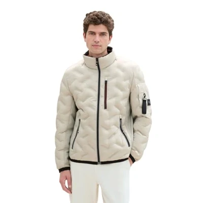 Afbeelding van TOM Tailor Hybrid Winterjas, Heren, Maat: 3XL, Beige alfalfa