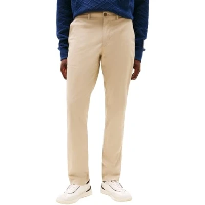 Afbeelding van Tommy Hilfiger Denton Structure Chino, Heren, Maat: 40x30, Sandalwood