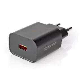 Afbeelding van Wandlader 3,0 A USB (QC 3.0) zwart Nedis