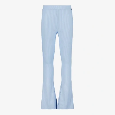 Afbeelding van TwoDay geribde meisjes flared broek ijsblauw Maat 170