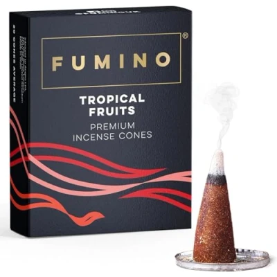 Afbeelding van Fumino® Tropisch fruit, verse wierookkegels, 20 stuks per doos, Masala Agarbatti Joss geur voor ontspanning en meditatie, huis huisdecoratie