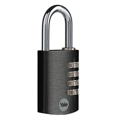Afbeelding van Yale YE3CB/38/131/BK Veiligheidsslot met combinatie, zwart, 38 mm, YE3CB
