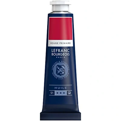 Afbeelding van Lefranc Bourgeois 810012 Fijne olieverf, gladde en sterk gepigmenteerde lichtecht, verouderingsbestendig 40ml Tube, Primary Red