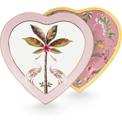 Afbeelding van Dinerbord Pip Studio La Majorelle Pink 21,5 cm (Set van 2)