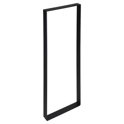 Afbeelding van Wovar Meubelpoot Uvorm Zwart Staal 30x80 cm Per Stuk