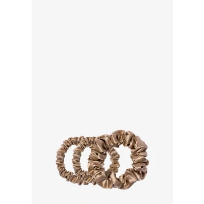 Afbeelding van Slip PURE SILK BACK TO Basics Assorted Scrunchies Huidverzorgingstool, Dames, Maat: One Size, Light brown