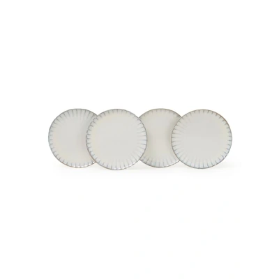 Afbeelding van Serax Inku ontbijtbord 21 cm set van 4 Wit