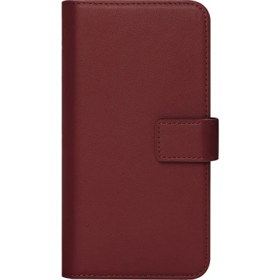 Afbeelding van Caseuals Genuine Leather Wallet Bookcase Samsung Galaxy A34 5g Rood