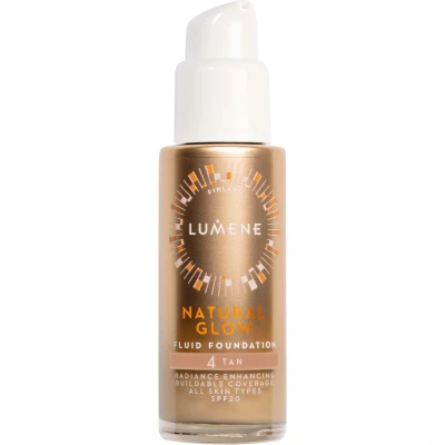 Afbeelding van Natural Glow Fluid Foundation SPF20 Verhelderende &amp; Egaliserende 4 Tan 30ml