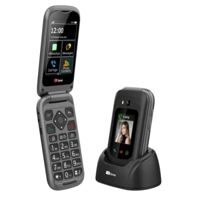 Afbeelding van TTfone TT970 Whatsapp 4G touchscreen voor senioren Grote toetsen Clamshell mobiele telefoon met 8MP camera en gehoorapparaat compatibel noodoproepknop