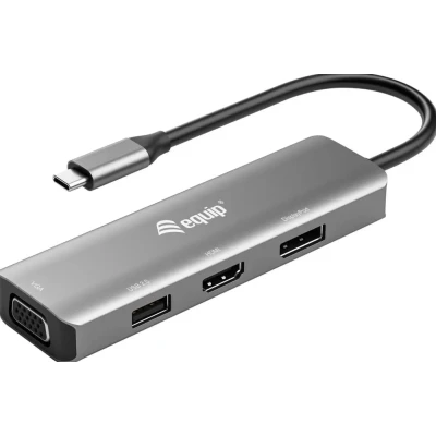 Afbeelding van Adapter USB C &gt; HDMI/DisplayPort/VGA 4K/1080P/60Hz gr