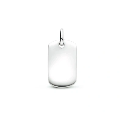 Afbeelding van zilver gerhodineerd graveerhanger 1334227