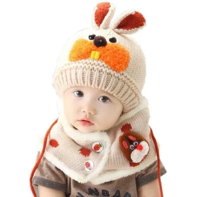 Afbeelding van baby muts en sjaal