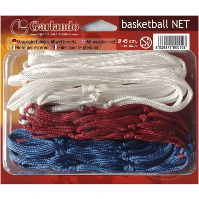 Afbeelding van Garlando Basketbal Net Wit/Rood/Blauw Nylon
