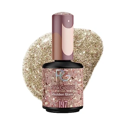 Afbeelding van Pink Gellac 197 Golden Glam gel nagellak 15 ml