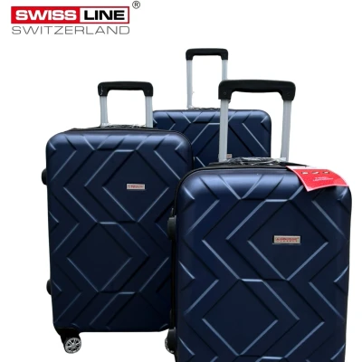 Afbeelding van Swiss Line Switzerland Kofferset 3 Delig Complete Reiskoffer set Hardcase koffer Blauw