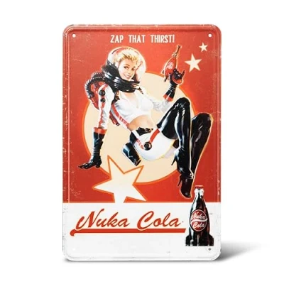 Afbeelding van DEVplus Fallout metalen bord Nuka Cola Meisje, Andere spelaccessoires