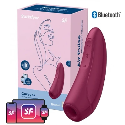 Afbeelding van Satisfyer Curvy 1+ met App Connect Rood
