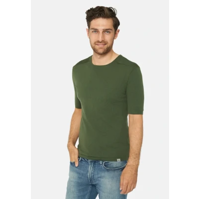 Afbeelding van Danish Endurance Merino Tshirt basic, Heren, Maat: Medium, Green