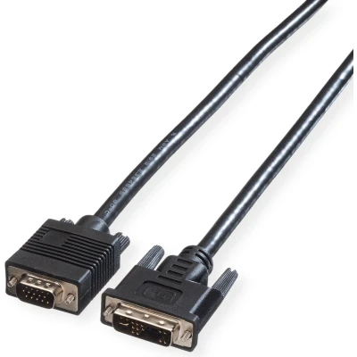 Afbeelding van ROLINE DVI VGA kabel, (12+5) HD15 M/M, 3 m