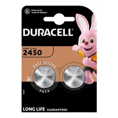 Afbeelding van Duracell CR2450 Lithium Knoopcel Batterij 20 stuks