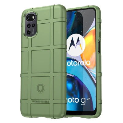 Afbeelding van Motorola Moto G22 Hoesje Siliconen en TPU (zacht) iMoshion Softcase/Backcover Groen Telefoonhoesje Shockproof/Valbescherming