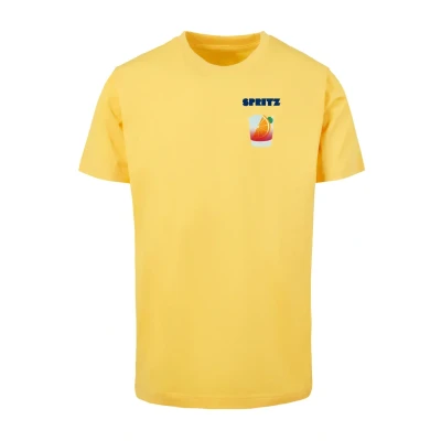 Afbeelding van Mister Tee Vintage Spritz Tshirt print, Heren, Maat: Large, Taxi yellow