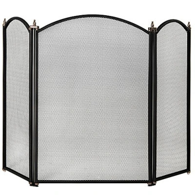 Afbeelding van Fire Vida Selby 3 Panel Screen Spark Guard, Zwart