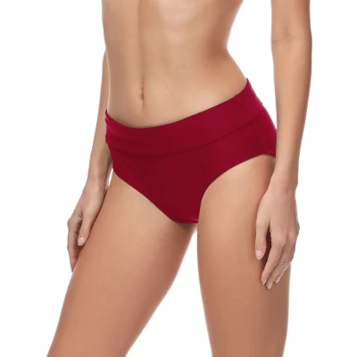 Afbeelding van Merry Style Dames Zwembroek Bikinibroekje Elastische tailleband Polyamide &amp; Elastaan Wijn rood (4242) 38 MS VR Brief 5