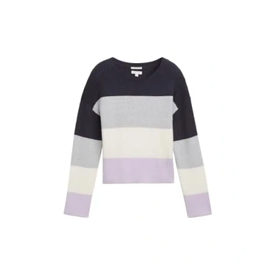 Afbeelding van TOM Tailor Cropped Strickpullover MIT Colour Blocking Trui voor kinderen, Maat: 128, Black